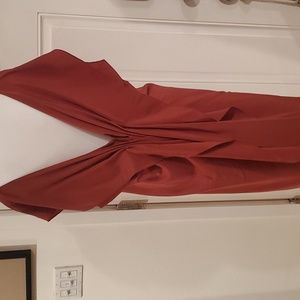 Max studio rust cocktail dress sz XL